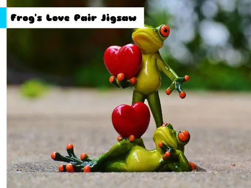 Frog's Love Pair Jigsaw