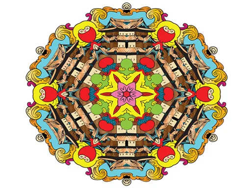 Mandala coloring book for adults and kids
